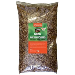 Extra Select Dried Mealworms for Wild Birds: Protein Rich Wild Bird Food for Robins to Finches Meal Worms for Garden Birds 5 Litre Refill (1 kg) Extra Select Dried Mealworms for Wild Birds: Protein Rich Wild Bird Food for Robins to Finches Meal Worms for Garden Birds 5 Litre Refill (1 kg)