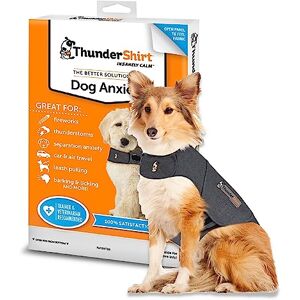 Thundershirt for Dogs, Dog Calming Jacket, Thunder Shirt Large, Anxiety Coats for Dogs, Instant Natural Relief for Storms, Fireworks & Separation, Calming Vest, 5 Sizes, Grey Thundershirt for Dogs, Dog Calming Jacket, Thunder Shirt Large, Anxiety Coats for Dogs, Instant Natural Relief for Storms, Fireworks & Separation, Calming Vest, 5 Sizes, Grey