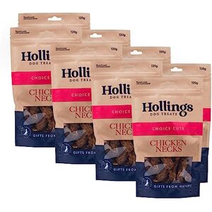 Hollings Chicken Necks Dog Treats, 100% Natural Air Dried Chew Treats for Adult Dogs, Grain Free and High in Protein 120g (Pack of 8) Hollings Chicken Necks Dog Treats, 100% Natural Air Dried Chew Treats for Adult Dogs, Grain Free and High in Protein 120g (Pack of 8)