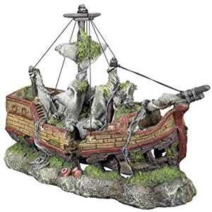 Nobby Aqua Ornaments wreck Galleone 42.0 x 16.5 x 27.5 cm Nobby Aqua Ornaments wreck Galleone 42.0 x 16.5 x 27.5 cm