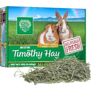 SMALL PET SELECT 2nd Cutting Timothy Hay for Rabbit, Guinea Pig, Bunny, Chinchilla and Other Small Animals, Premium Natural Hay Grown in The US, Perfect Blend Pet Food, 5 LB (2.26kg) SMALL PET SELECT 2nd Cutting Timothy Hay for Rabbit, Guinea Pig, Bunny, Chinchilla and Other Small Animals, Premium Natural Hay Grown in The US, Perfect Blend Pet Food, 5 LB (2.26kg)