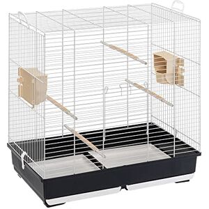 Ferplast Bird Cage SONIA LARGE Large Cage for Birds, Parakeets, Parrotlets, Cockatiels, Parrots, Metal, Accessories Included Rotating Feeders Perches, 72 x 44 x h 75.5 cm. Ferplast Bird Cage SONIA LARGE Large Cage for Birds, Parakeets, Parrotlets, Cockatiels, Parrots, Metal, Accessories Included Rotating Feeders Perches, 72 x 44 x h 75.5 cm.