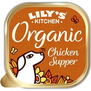 Lily's Kitchen Made with Natural Ingredients Adult Wet Dog Food Tray Chicken Organic 11 x 150g Lily's Kitchen Made with Natural Ingredients Adult Wet Dog Food Tray Chicken Organic 11 x 150g