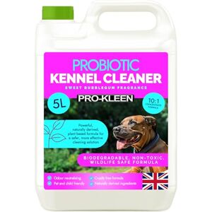 Pro-Kleen ProBiotic Kennel Cleaner 5L Cleans & Neutralises Odours Biodegradable, Non-Toxic, Wildlife & Pet Safe Uses Naturally Derived Ingredients Cruelty Free & Vegan (Bubblegum) Pro-Kleen ProBiotic Kennel Cleaner 5L Cleans & Neutralises Odours Biodegradable, Non-Toxic, Wildlife & Pet Safe Uses Naturally Derived Ingredients Cruelty Free & Vegan (Bubblegum)
