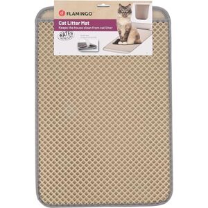 Flamingo Matz Beige Cat Litter Tray Mat 61x41cm – Dual-Layer, Waterproof, Easy Maintenance, Compact Size for Small Spaces Flamingo Matz Beige Cat Litter Tray Mat 61x41cm – Dual-Layer, Waterproof, Easy Maintenance, Compact Size for Small Spaces