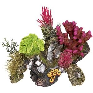 Nobby Coral Stone with Plants Aquarium Ornaments, 17 x 12.5 x 12 cm Nobby Coral Stone with Plants Aquarium Ornaments, 17 x 12.5 x 12 cm