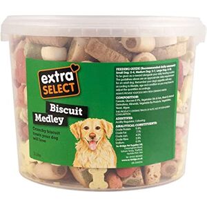 Extra Select Biscuit Medley Dog Treat Biscuits in a 3ltr Bucket (approx 560 biscuits) Extra Select Biscuit Medley Dog Treat Biscuits in a 3ltr Bucket (approx 560 biscuits)
