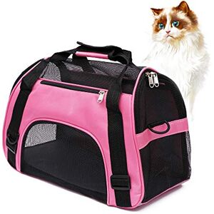 MuchL Small Pink Cat Dog Pet Carrier Airline Approved up to 15 Lbs, Soft-Sided, Mesh, Waterproof, Portable, Perfect for Small Animals, Kittens, Cats, Puppies, Rabbits, Vets or Travel MuchL Small Pink Cat Dog Pet Carrier Airline Approved up to 15 Lbs, Soft-Sided, Mesh, Waterproof, Portable, Perfect for Small Animals, Kittens, Cats, Puppies, Rabbits, Vets or Travel