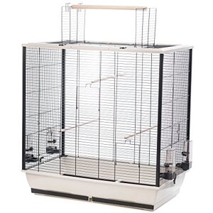 Little Friends Waldorf Bird Cage with Opening Top, 78 x 48 x 81.5 cm, Silver/Black Little Friends Waldorf Bird Cage with Opening Top, 78 x 48 x 81.5 cm, Silver/Black