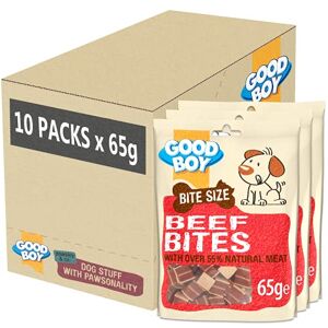 Good Boy Bitesize Beef Bites Dog Training Treats Made with Over 55% Natural Meat 65 g ℮ Low Fat Dog Treats Case of 10 Good Boy Bitesize Beef Bites Dog Training Treats Made with Over 55% Natural Meat 65 g ℮ Low Fat Dog Treats Case of 10