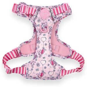 Pawsome Paws Boutique Piglet XS Dog Harness - Pink, Reflective, Adjustable Pawsome Paws Boutique Piglet XS Dog Harness - Pink, Reflective, Adjustable