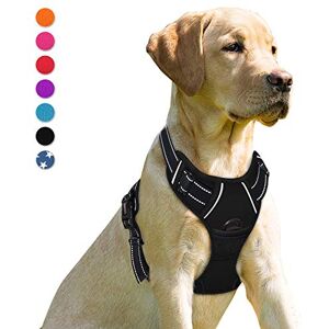 BARKBAY No Pull Dog Harness Front Clip Heavy Duty Reflective Easy Control Handle for Large Dog Walking(Black,L) BARKBAY No Pull Dog Harness Front Clip Heavy Duty Reflective Easy Control Handle for Large Dog Walking(Black,L)