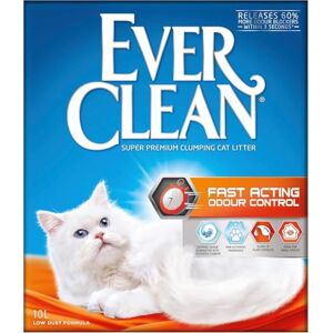 Ever Clean Clumping Cat Litter, Fast Acting Odour Control, Ideal for small spaces, Scented for long-lasting freshness, 10L Ever Clean Clumping Cat Litter, Fast Acting Odour Control, Ideal for small spaces, Scented for long-lasting freshness, 10L