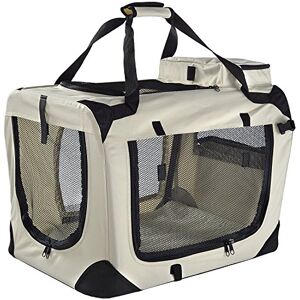 Floofy Friends Pet Carrier Bag, Large Cat Carrier Puppy Dog Carrier for Small Dogs Cats Kittens Rabbits With Reversible Fleece Mat, Foldable Travel Crate for Car Beige Floofy Friends Pet Carrier Bag, Large Cat Carrier Puppy Dog Carrier for Small Dogs Cats Kittens Rabbits With Reversible Fleece Mat, Foldable Travel Crate for Car Beige