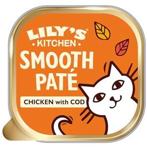 Lily's Kitchen Lily’s Kitchen Made with Natural Ingredients Smooth Pate Chicken with Cod Adult Wet Cat Food Trays 19 x 85g Lily's Kitchen Lily’s Kitchen Made with Natural Ingredients Smooth Pate Chicken with Cod Adult Wet Cat Food Trays 19 x 85g