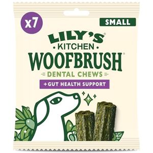 Lily's Kitchen Lily’s Kitchen Woofbrush Gut Health Support Small Dental Dog Chew, Adult Dog 6xPacks(154g), Grain-free Recipe, With Natural Ingredients, for Small Dogs Lily's Kitchen Lily’s Kitchen Woofbrush Gut Health Support Small Dental Dog Chew, Adult Dog 6xPacks(154g), Grain-free Recipe, With Natural Ingredients, for Small Dogs