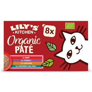 Lily's Kitchen Lily’s Kitchen Made with Natural Ingredients Adult Wet Cat Food Multipack Trays Organic Paté Grain-Free Recipes 4 packs x 8 trays x85g Lily's Kitchen Lily’s Kitchen Made with Natural Ingredients Adult Wet Cat Food Multipack Trays Organic Paté Grain-Free Recipes 4 packs x 8 trays x85g