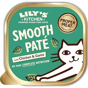 Lily's Kitchen Lily’s Kitchen Smooth Chicken with Game Paté Complete Nutrition Adult Cat Food 19 x 85g Lily's Kitchen Lily’s Kitchen Smooth Chicken with Game Paté Complete Nutrition Adult Cat Food 19 x 85g