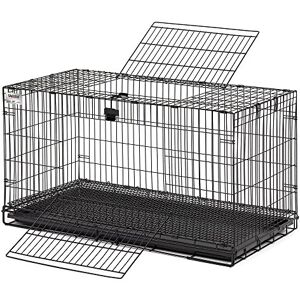 MidWest Homes for Pets Wabbitat Folding Rabbit Cage, 93.98 cm (37-Inch) Long, Includes 1.27 cm (1/2-inch) Floor Grid and removable plastic tray, Black, Model 157 MidWest Homes for Pets Wabbitat Folding Rabbit Cage, 93.98 cm (37-Inch) Long, Includes 1.27 cm (1/2-inch) Floor Grid and removable plastic tray, Black, Model 157