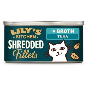 Lily's Kitchen Made with Natural Ingredients Shredded Fillets in Broth Tuna Adult Wet Cat Food, 24 x 70 g Lily's Kitchen Made with Natural Ingredients Shredded Fillets in Broth Tuna Adult Wet Cat Food, 24 x 70 g