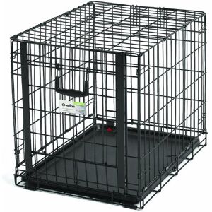 MidWest Homes for Pets Small Ovation Single Door Folding Dog Crate, 61 cm, Space-Saving Patented Up & Away Door, Leak-Proof Pan, Divider Panel, Black MidWest Homes for Pets Small Ovation Single Door Folding Dog Crate, 61 cm, Space-Saving Patented Up & Away Door, Leak-Proof Pan, Divider Panel, Black
