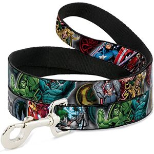 Buckle-Down Dog Leash Marvel Avengers Superhero Villain Poses 6 Feet Long 0.5 Inch Wide, Multicolor (DL-6FT-WAV036-N) Buckle-Down Dog Leash Marvel Avengers Superhero Villain Poses 6 Feet Long 0.5 Inch Wide, Multicolor (DL-6FT-WAV036-N)