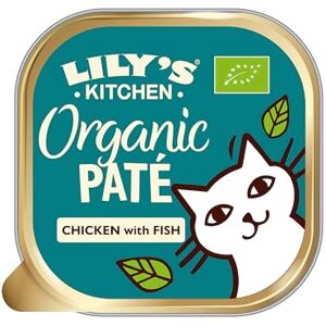 Lily's Kitchen Made with Natural Ingredients Adult Wet Paté Cat Food Tray Organic Fish Grain-free recipe 19 x 85g Lily's Kitchen Made with Natural Ingredients Adult Wet Paté Cat Food Tray Organic Fish Grain-free recipe 19 x 85g