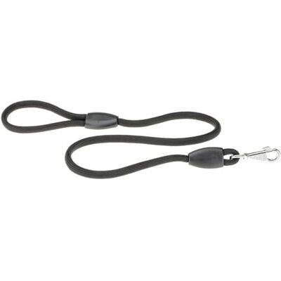 Ferplast Dog Leash SPORT, Long Dog Training Leash, 2m Training Lead, Nylon Cord Leash with Handle and Metal Snap Hook, 2 Meters Long Dog Lead, Black Ferplast Dog Leash SPORT, Long Dog Training Leash, 2m Training Lead, Nylon Cord Leash with Handle and Metal Snap Hook, 2 Meters Long Dog Lead, Black