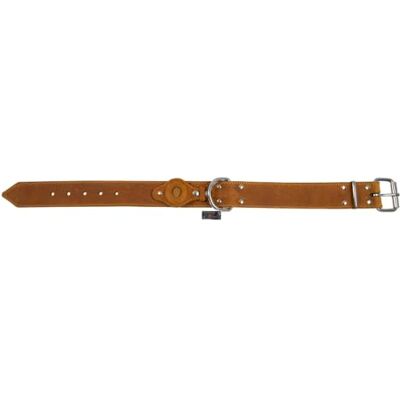 JACK AND VANILLA , AirTag Dog Collar, Fat Leather Model, Cognac, Size 40 mm x 65 cm JACK AND VANILLA , AirTag Dog Collar, Fat Leather Model, Cognac, Size 40 mm x 65 cm