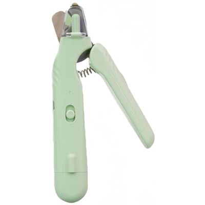 Jazuaiao Dog Nails Cutter with LED Light for Pet Nails, Green Grinder, for Dogs and Cats, Prevents Overcutting, Home Use, Gentle Grooming Tool, Professional Cutter Jazuaiao Dog Nails Cutter with LED Light for Pet Nails, Green Grinder, for Dogs and Cats, Prevents Overcutting, Home Use, Gentle Grooming Tool, Professional Cutter