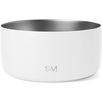 Simple Modern Stainless Steel Pet Water Bowl for Dogs & Cats Reusable Insulated Stainless Steel Food Bowls for Dog Cat No Tip No Slip BPA Free Bentley Collection Large (64oz) Winter White Simple Modern Stainless Steel Pet Water Bowl for Dogs & Cats Reusable Insulated Stainless Steel Food Bowls for Dog Cat No Tip No Slip BPA Free Bentley Collection Large (64oz) Winter White