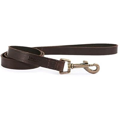 Ancol Latigo Leather Dog Lead Havana Pet Training Accessory with Antique Gold Fixings Strong Resilient Material 1.3m x 19mm Ancol Latigo Leather Dog Lead Havana Pet Training Accessory with Antique Gold Fixings Strong Resilient Material 1.3m x 19mm