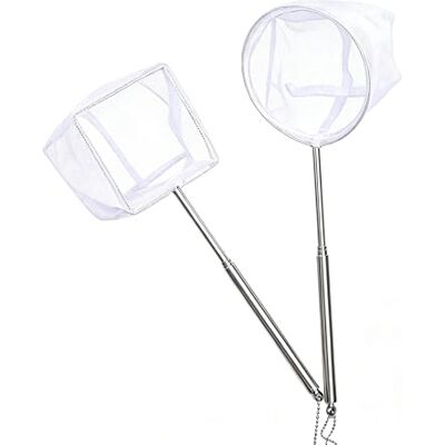 HeHeGe 2 Pcs Fish Net Aquarium, Aquarium Net with Extendable Long Handle,Fine Mesh Small Fish Nets,Fish Net for Fish Tank,for Shrimp & Bettas Aquarium Accessories (Round and Square) HeHeGe 2 Pcs Fish Net Aquarium, Aquarium Net with Extendable Long Handle,Fine Mesh Small Fish Nets,Fish Net for Fish Tank,for Shrimp & Bettas Aquarium Accessories (Round and Square)
