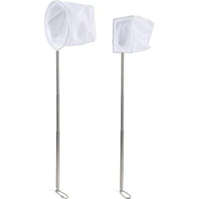 Meralo 2 Pcs Fish Tank Net Small, Extendable Handle Aquarium Fish Nets Stainless Steel Fine Mesh Small Net for Shrimp, Long Handle Fishing Net, Bettas and Fishing Net Aquarium Cleaning (13-39cm) Meralo 2 Pcs Fish Tank Net Small, Extendable Handle Aquarium Fish Nets Stainless Steel Fine Mesh Small Net for Shrimp, Long Handle Fishing Net, Bettas and Fishing Net Aquarium Cleaning (13-39cm)