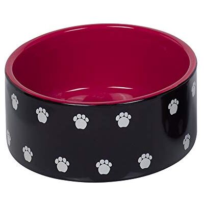 Nobby Pata Ceramic Bowl, Black/Red, Diameter 18 x 7 cm, 1.10 L, Pack of 1 Nobby Pata Ceramic Bowl, Black/Red, Diameter 18 x 7 cm, 1.10 L, Pack of 1