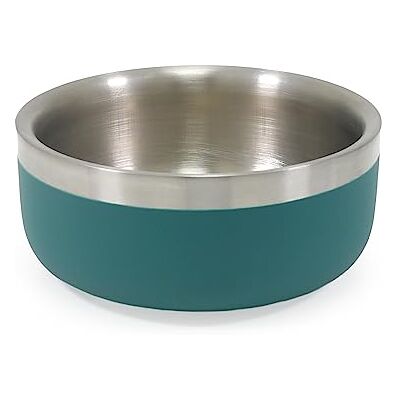 Rosewood Double Wall Stainless Steel Bowl Teal - 350ml Rosewood Double Wall Stainless Steel Bowl Teal - 350ml
