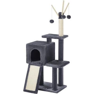 Feandrea Cat Tree, Cat Tower for Indoor Cats, Kittens, Smoky Grey PCT143G01 Feandrea Cat Tree, Cat Tower for Indoor Cats, Kittens, Smoky Grey PCT143G01