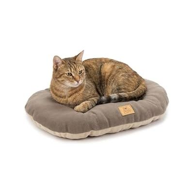 Ferplast Small Dog Bed Soft and Washable Cat Bed, Warm Microfleece Dog Mattress, 55 x 36 cm. Taupe Ferplast Small Dog Bed Soft and Washable Cat Bed, Warm Microfleece Dog Mattress, 55 x 36 cm. Taupe