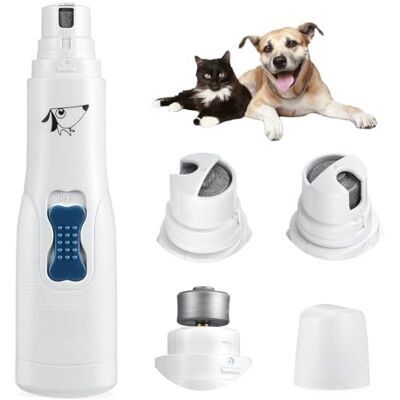 Brifit Dog Nail Grinder, Dog Electric Nail File Grinders, Ultra Quiet Paws Electric Nail Grinder Grooming Kit, Professional Pet Nail Trimmer for Dogs, Cats, Pet and Other Medium & Small Pets Brifit Dog Nail Grinder, Dog Electric Nail File Grinders, Ultra Quiet Paws Electric Nail Grinder Grooming Kit, Professional Pet Nail Trimmer for Dogs, Cats, Pet and Other Medium & Small Pets