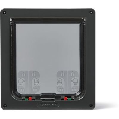 Cat Mate 4-Way Locking Large Cat Flap, Grey Cat Mate 4-Way Locking Large Cat Flap, Grey