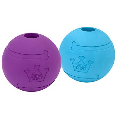 Chew King SCOBUTY Fetch Balls Extremely Durable Natural Rubber Toy 4", 3 Pack Chew King SCOBUTY Fetch Balls Extremely Durable Natural Rubber Toy 4", 3 Pack