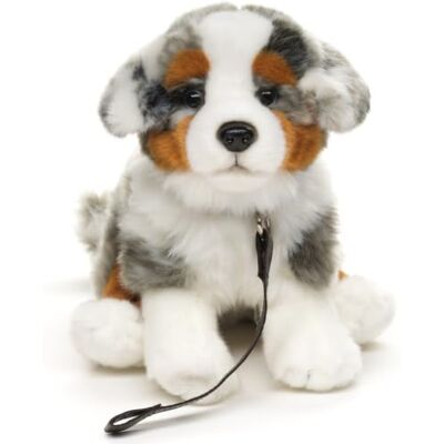 Uni-Toys Australian Shepherd Puppy, Sitting (with Leash) 22 cm (Height) Plush Dog Pet Plush Toy, Cuddly Toy Uni-Toys Australian Shepherd Puppy, Sitting (with Leash) 22 cm (Height) Plush Dog Pet Plush Toy, Cuddly Toy