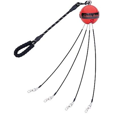 DAWG BAWL Multi Dog Leash Tangle Free Automatically Untangles The Leads When Your Dogs Change Positions (Up to 30 pounds Each) Adjustable for Two, Three or Four Dogs DAWG BAWL Multi Dog Leash Tangle Free Automatically Untangles The Leads When Your Dogs Change Positions (Up to 30 pounds Each) Adjustable for Two, Three or Four Dogs