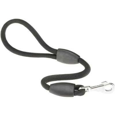 Ferplast SPORT Dog Lead, Nylon Cord with Metal Snap Hook, Safe Control Handle, Length 120 cm, Thickness 13 mm, Black Ferplast SPORT Dog Lead, Nylon Cord with Metal Snap Hook, Safe Control Handle, Length 120 cm, Thickness 13 mm, Black