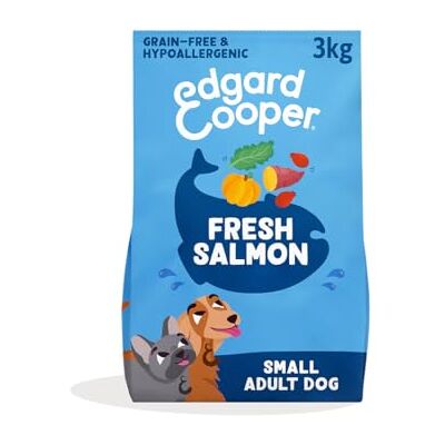 Edgard Cooper Edgard & Cooper Dry Dog Food For Small Breed Adult Dogs (3kg), Fresh Salmon, Balanced Fibre For Gut Health, Hypoallergenic Recipe With Natural Ingredients, Never Fish Meal Edgard Cooper Edgard & Cooper Dry Dog Food For Small Breed Adult Dogs (3kg), Fresh Salmon, Balanced Fibre For Gut Health, Hypoallergenic Recipe With Natural Ingredients, Never Fish Meal