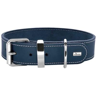 HUNTER AALBORG SPECIAL Dog Collar Leather Durable Comfortable 55 (M) Dark Blue HUNTER AALBORG SPECIAL Dog Collar Leather Durable Comfortable 55 (M) Dark Blue