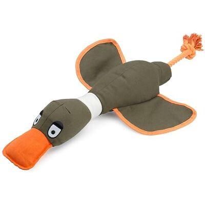 House of Paws Extra Large Coco Duck, Cotton Canvas Thrower Dog Toy with Rope and Squeaker House of Paws Extra Large Coco Duck, Cotton Canvas Thrower Dog Toy with Rope and Squeaker