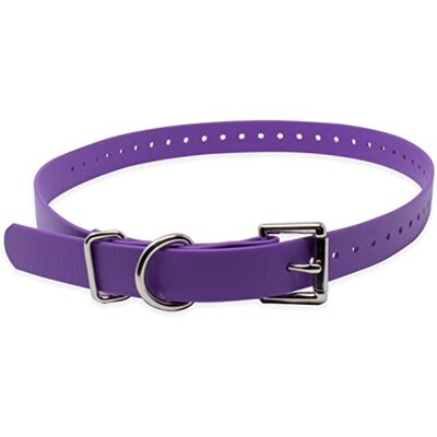 Educator Biothane Dog Collar, Waterproof, Odorproof, Metal Buckle and D Ring, Adjustable for Custom Fit, Cool and Comfortable, for Small, Medium, or Large Dogs, 3/4-Inch, Purple Educator Biothane Dog Collar, Waterproof, Odorproof, Metal Buckle and D Ring, Adjustable for Custom Fit, Cool and Comfortable, for Small, Medium, or Large Dogs, 3/4-Inch, Purple