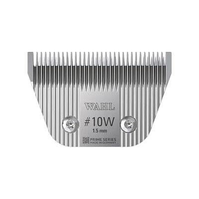 Wahl #10W Prime Series Wide Blade, Designed for Wider Cutting Of Medium Length Pet Coats, High Performance Powerful Clipping, Made For The KM Supera Pet Clipper, Cutting Length Of 1.5mm Wahl #10W Prime Series Wide Blade, Designed for Wider Cutting Of Medium Length Pet Coats, High Performance Powerful Clipping, Made For The KM Supera Pet Clipper, Cutting Length Of 1.5mm