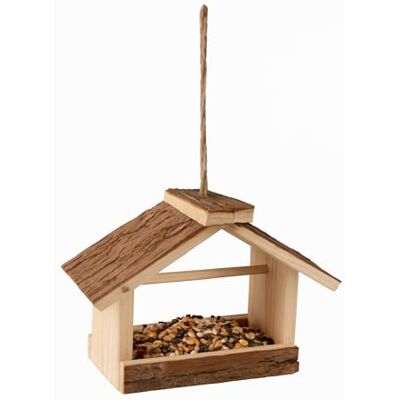 LOO - LOO - 23x11x16 cm - wood with bark - Bird feeder LOO - LOO - 23x11x16 cm - wood with bark - Bird feeder
